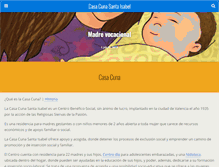 Tablet Screenshot of casacunasantaisabel.com